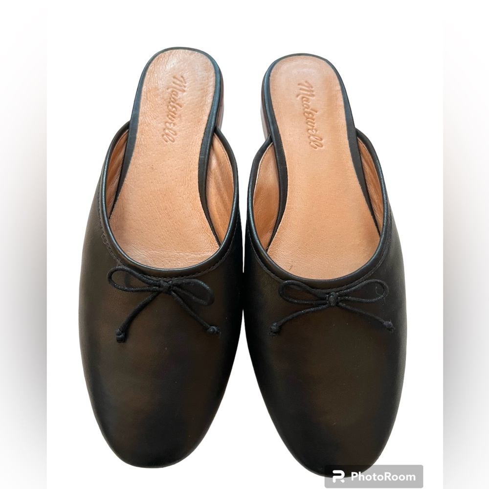 Madewell Adelia Ballet Flat Mule Leather size 8